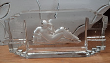 CENDRIER ART DECO VERRE PRESSE