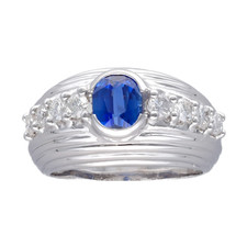 Bague en or gris 18k vers 1965