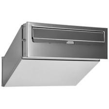 Boite aux Lettres 2 Portes Encastrable à Installer dans Le Mur ou Clôture INOX