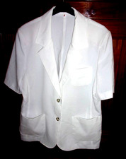 Veste polyester blanche