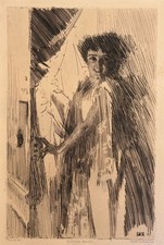 Anders Leonard Zorn Gravure Eau-forte Etching Rosita Mauri Segura Danseuse 1891