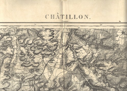 Châtillon carte état major - chÂtillon, État-major