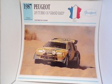 FICHE CARD carte car