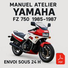 Manuel Atelier Yamaha FZ 750 1985-1987 Revue Technique Moto Français RMT CD PDF