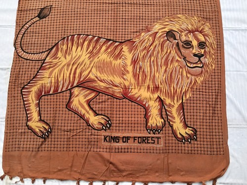 Lion couvre lit indien - couvre-lit, tenture