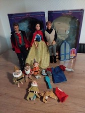 Lot Poupées Mattel Vintage Disney Blanche Neige - Prince Philippe -  Barbie 