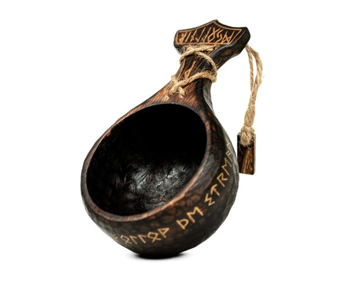 Traditional kuksa wooden cup - traditional,