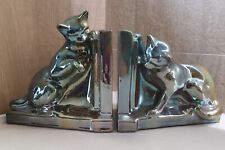 CERAMIQUE-FAIENCE/ CHAT  GRES DE RAMBERVILLERS-CYTERE/ SERRE LIVRES CHATS/