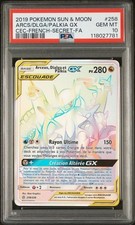 Carte Pokemon - Arceus, Dialga Et Palkia gx - 258/236 PSA 10