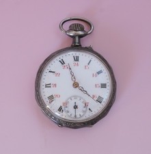 MONTRE GOUSSET ARGENT - REMONTOIR 10 rubis - Années1900