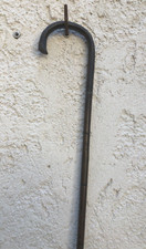 ancienne canne baton de marche en palissandre