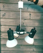 Lustre Suspension Luminaire plafonnier 3 spots  Vintage 80  