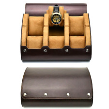 Coffret Montre en Cuir - Étui de Rangement 6 Montres, Voyage, Protection Luxe