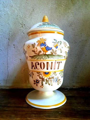 Pot pharmacie faience de - pot, a