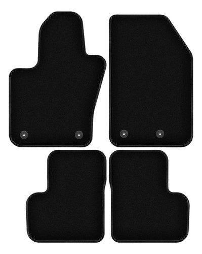 Tapis sol velours noir - velours,