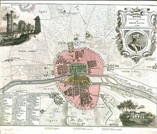Réédition de gravure ancienne carte région département français Paris 