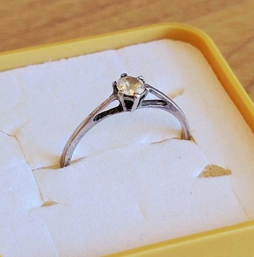 Bague solitaire vintage argent - solitaire,