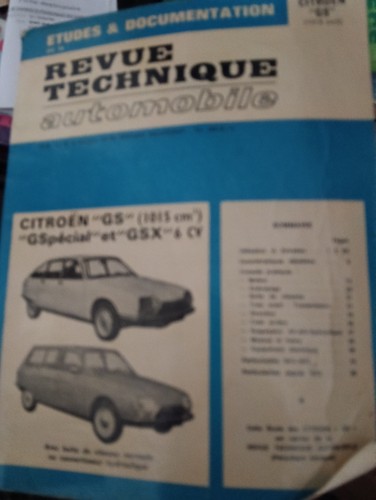 Manuel technique citroen - citroen, gs