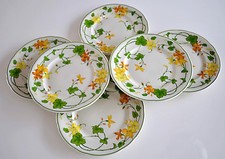 6 Assiettes plates ,   Villeroy et Boch modèle GERANIUM