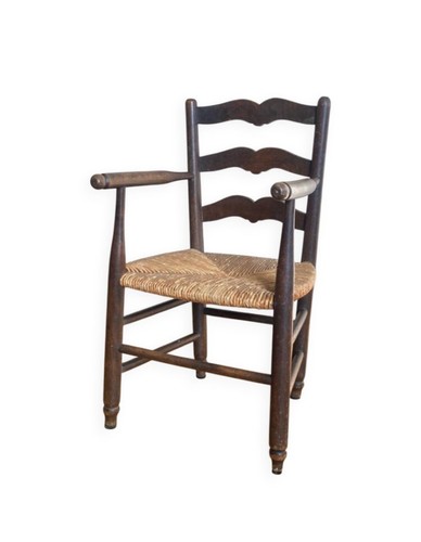 Fauteuil paillé provençale