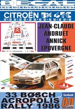 DECAL CITROEN BX 4TC