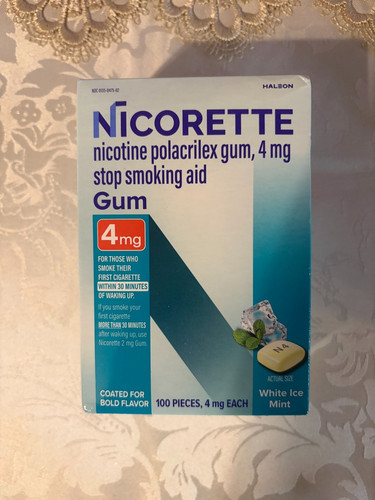 Nicorette nicotine gum 4mg - gum,