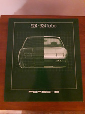 PORSCHE 924 - 924 TURBO CATALOGUE 1981 + DEPLIANT CARACTERISTIQUES TECHNIQUES