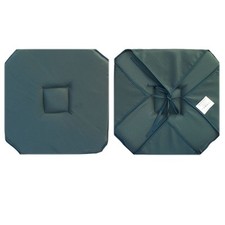 Coussin de chaise avec 4 rabats uni marine 40 cm x 40 cm - MCTISSUS - 3700913833