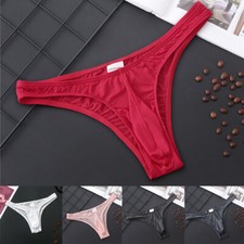 Mens Sexy G-String String Briefs T-Back Panties Sous -Wear Modal Thong ❥ /