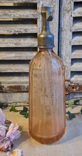 Ancien siphon rose - rose, de