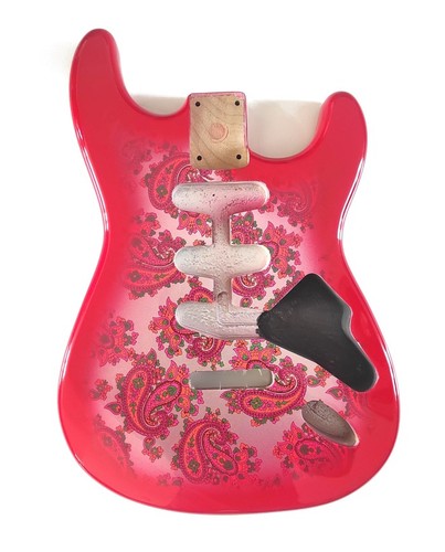 Corps stratocaster red - red, paisley