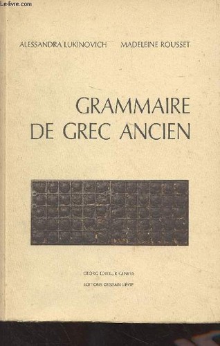 Grammaire grec ancien - grammaire,