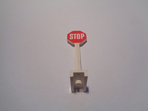 Lego road sign octagon - lego, with