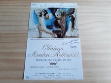 étiquette vin chateau Mouton