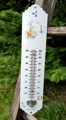 New enamel thermometer 30cm - new,