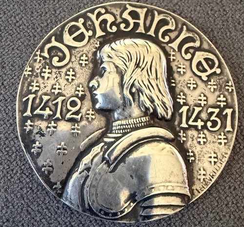 Jeanne arc médaille en - d'arc,