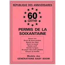 Permis de la 60 aine -