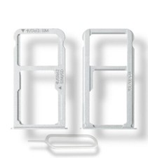 Tiroir Sim (Sim Drawer) pour Huawei Mate 8 - (Argent / Moonlight silver)