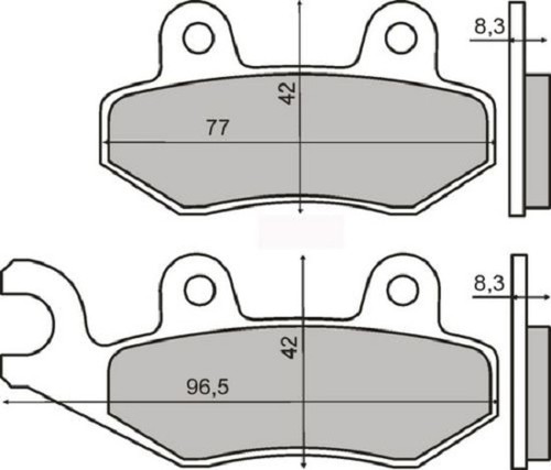 Plaquettes frein avant - plaquettes, de