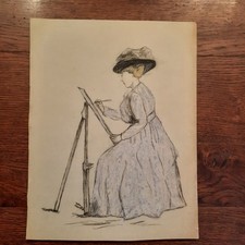 Tableau Dessin Portrait Ancien