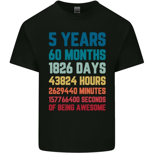 Shirt anniversaire des 5 - t-shirt, d'anniversaire