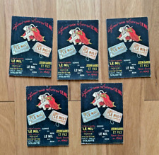 Lot d'anciens cartons publicitaires : Je ne fume que le Nil