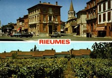 CPSM GF 31 - RIEUMES (Hte Garonne) - 11543. Place de la Mairie, Cité Sagazan