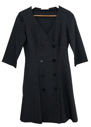 Robe gris anthracite - gris, anthracite.