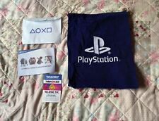 Sac PlayStation PS1 PS2 PS3 PS4 PS5 Velours Bleu Enveloppe Code Utilisé RARE
