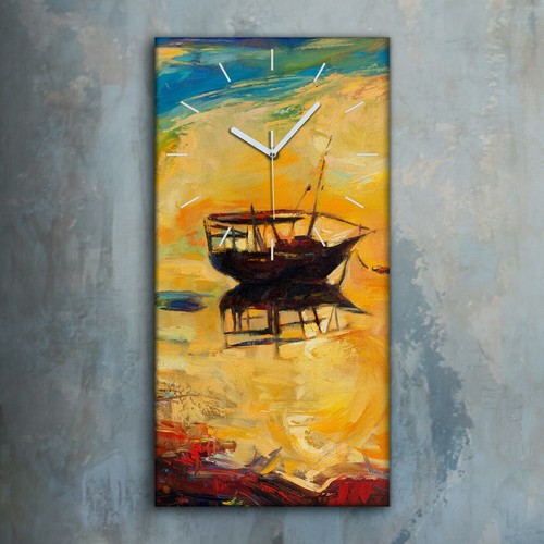 Horloge décorative sur toile