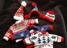 ensemble tricot et bonnet pour