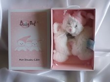 Doudou ours câlin rose et