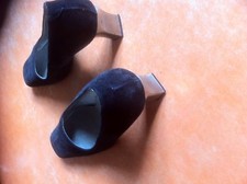 Chaussures daim bleu marine