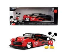 Mercury Coupé 1951 Noir Rouge Avec Mickey Mouse Figurine Modèle 1:24 Jada Toys
